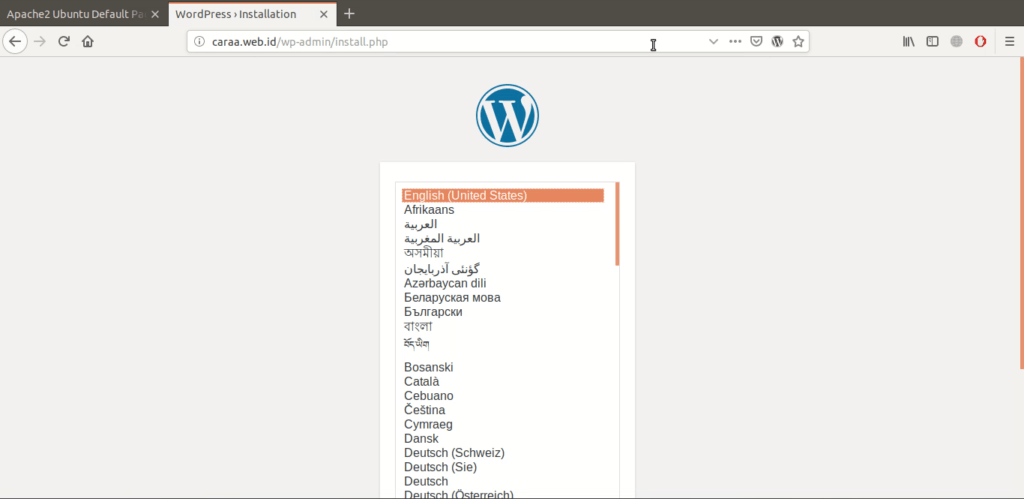 Panduan Install WordPress Di Ubuntu Dengan Apache Dan MariaDB 1 Panduan Install WordPress Di Ubuntu Dengan Apache Dan MariaDB