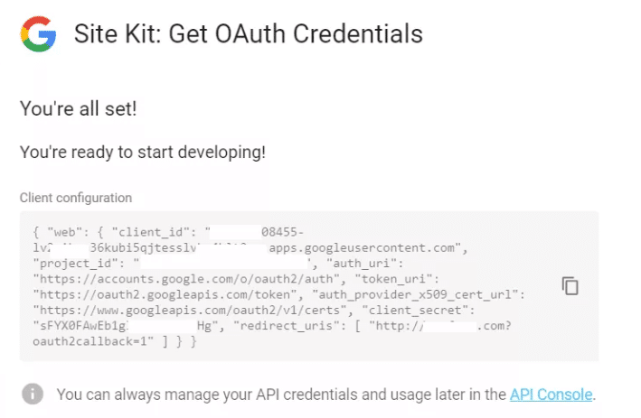 Tutorial : Cara Memasang Plugin Google Site Kit di WordPress 3 Site Kit - Get OAuth Credentials