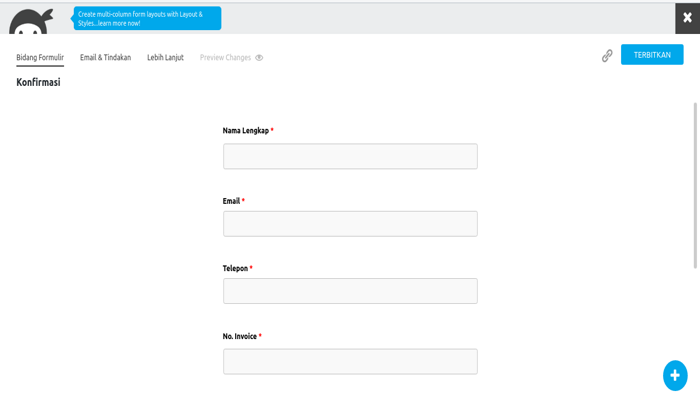 Cara Membuat Halaman Konfirmasi Pembayaran di WordPress 2 Form Konfirmasi Pembayaran