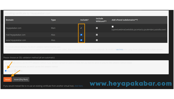 Cara Install SSL Gratis Let's Encrypt di Niagahoster 3 Installing Certificate